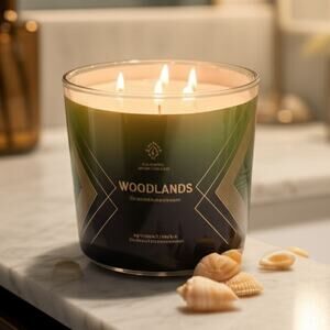 NEW Bath & Body Works WOODLANDS Men's Collection 3-Wick Home Candle 14.5oz